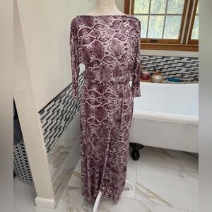 Rachel Pally Plum Snake Print Jumpsuit